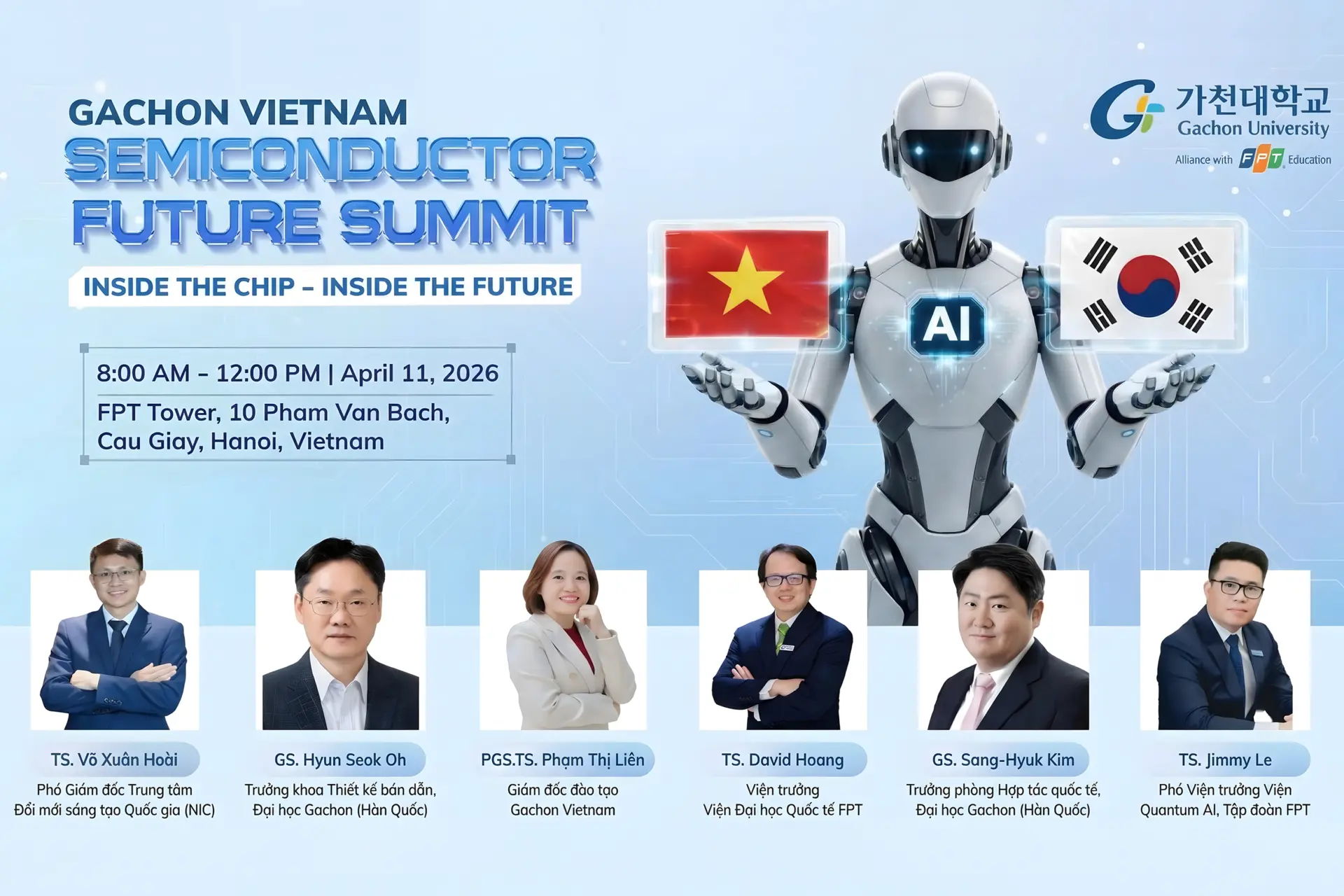 Lộ diện dàn diễn giả quốc tế và chuyên gia đầu ngành tại Hội thảo tương lai ngành bán dẫn