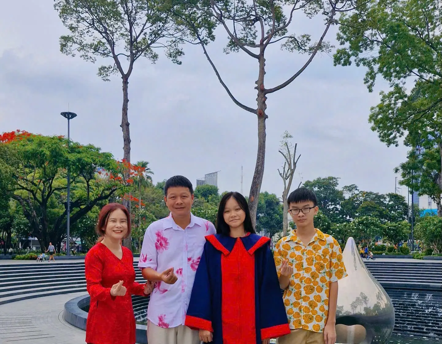 Gia đình luôn đồng hành và là động lực lớn của Thảo Nghi trên con đường học tập.