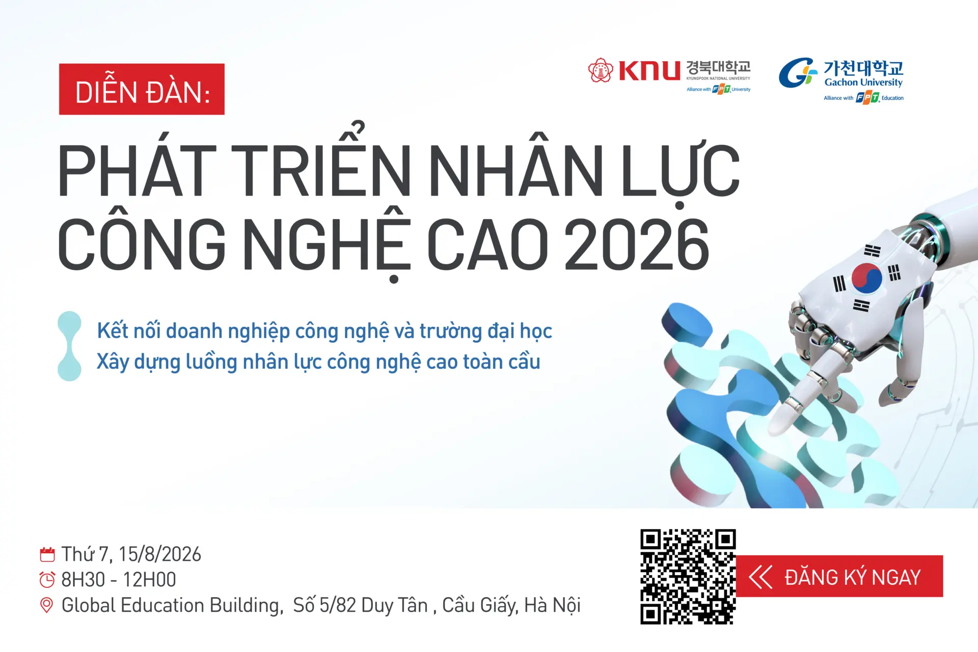 Kết nối đại học – doanh nghiệp Việt Nam, Hàn Quốc cho bài toán nhân lực công nghệ cao
